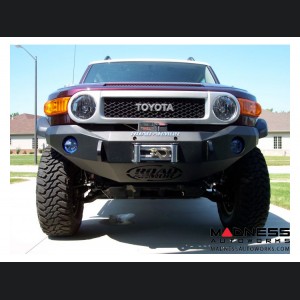 Toyota FJ Cruiser Stealth Front Winch Bumper - Raw Steel WARN M8000 Or 9.5xp